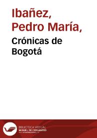 Portada:Crónicas de Bogotá