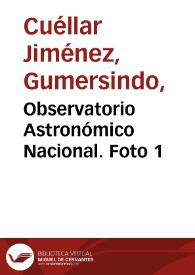 Portada:Observatorio Astronómico Nacional. Foto 1