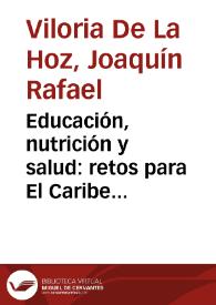 Portada:Educación, nutrición y salud: retos para El Caribe colombiano