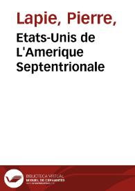 Portada:Etats-Unis de L'Amerique Septentrionale