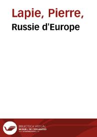 Portada:Russie d'Europe