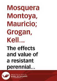 Portada:The effects and value of a resistant perennial variety: an application to Pudrición del Cogollo disease