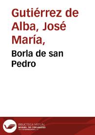 Portada:Borla de san Pedro