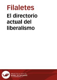 Portada:El directorio actual del liberalismo