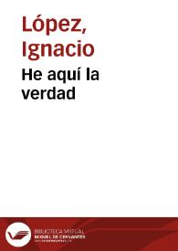 Portada:He aquí la verdad