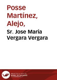 Portada:Sr. Jose María Vergara Vergara