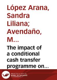 Portada:The impact of a conditional cash transfer programme on determinants of child health: evidence from Colombia