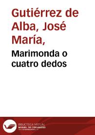 Portada:Marimonda o cuatro dedos