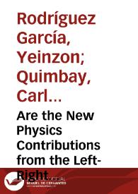 Portada:Are the New Physics Contributions from the Left-Right Symmetric Model Important for the Indirect CP Violation in the Neutral B Mesons?