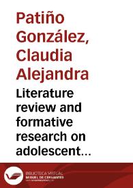 Portada:Literature review and formative research on adolescent pregnancy interventions: recommendations for policy and practice in Mitú, Colombia