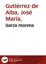 Portada:Garza morena