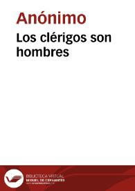 Portada:Los clérigos son hombres