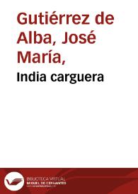 Portada:India carguera