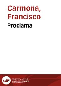 Portada:Proclama