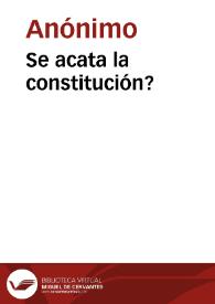 Portada:Se acata la constitución?