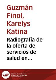 Portada:Radiografía de la oferta de servicios de salud en Colombia