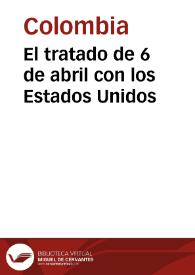 Portada:El tratado de 6 de abril con los Estados Unidos
