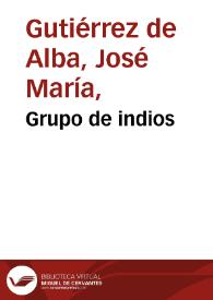 Portada:Grupo de indios