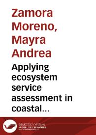 Portada:Applying ecosystem service assessment in coastal classification – a case study in Argentina = Evaluación de servicios ecosistémicos en la clasificación costera – caso de estudio en Argentina