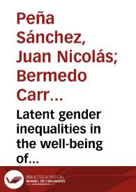 Portada:Latent gender inequalities in the well-being of physicians according to payment method for practicing medicine: a cross-sectional study