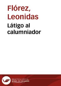 Portada:Látigo al calumniador