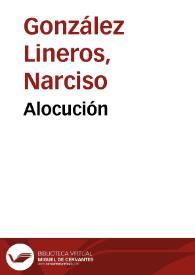 Portada:Alocución