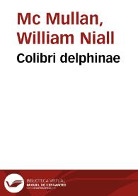 Portada:Colibri delphinae