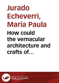 Portada:How could the vernacular architecture and crafts of the Andean region inspire the creation of an interior installation that is designed to convey a personal interpretation of the tensions associated with the current internal conflict in Colombia