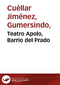 Portada:Teatro Apolo, Barrio del Prado