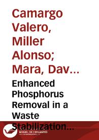 Portada:Enhanced Phosphorus Removal in a Waste Stabilization Pond System With Blast Furnace Slag Filters