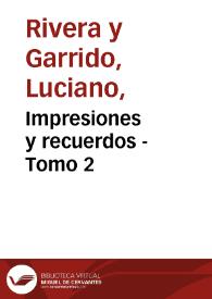 Portada:Impresiones y recuerdos - Tomo 2