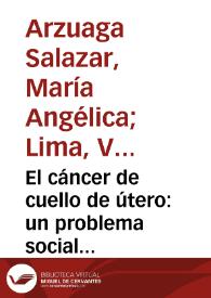 Portada:El cáncer de cuello de útero: un problema social mundial