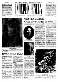 Portada:Núm. 5, 1.ª quincena de octubre de 1944