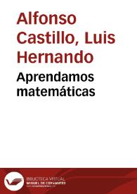 Portada:Aprendamos matemáticas