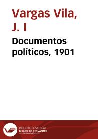 Portada:Documentos políticos, 1901