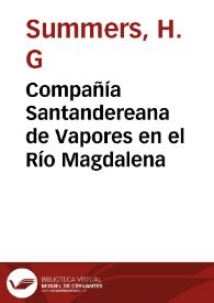 Portada:Compañía Santandereana de Vapores en el Río Magdalena