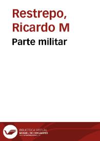 Portada:Parte militar