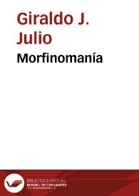 Portada:Morfinomanía