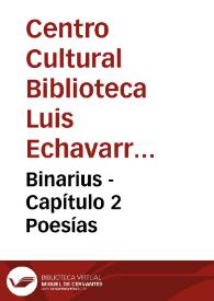 Portada:Binarius - Capítulo 2 Poesías