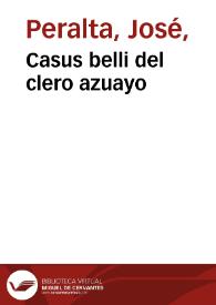 Portada:Casus belli del clero azuayo