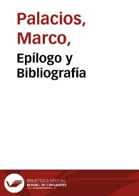Portada:Epílogo y Bibliografía