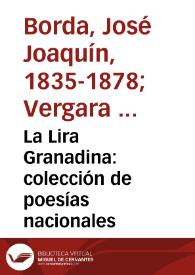 Portada:La Lira Granadina: colección de poesías nacionales