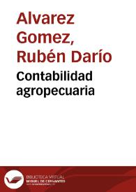 Portada:Contabilidad agropecuaria