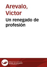 Portada:Un renegado de profesión