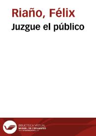 Portada:Juzgue el público