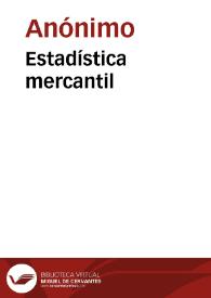 Portada:Estadística mercantil