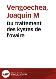 Portada:Du traitement des kystes de l'ovaire