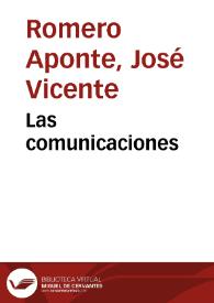 Portada:Las comunicaciones