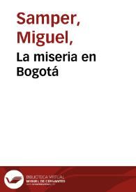 Portada:La miseria en Bogotá