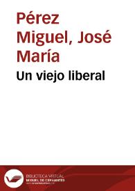 Portada:Un viejo liberal